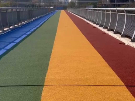 海门学校道路改色