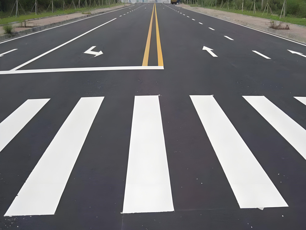 海门道路划线斑马线